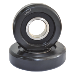 The forklift gantry with roller bearing