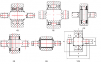 The forklift gantry with side roller bearing 