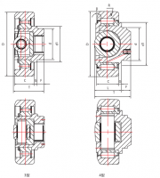 The forklift gantry with composite roller bearing